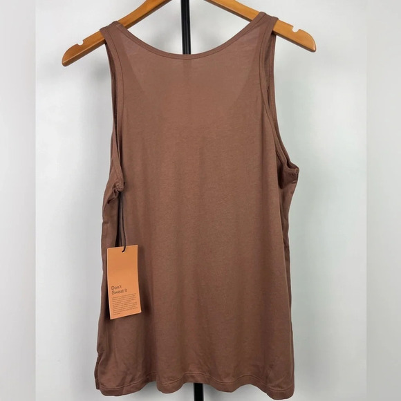 Girlfriend Collective Brown Athletic Athleisure Soft Buttery Tank Top - Picture 2 of 5
